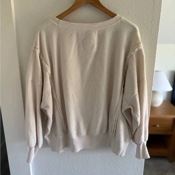 American Eagle Outfitters Cream Sweatshirt - Picture 3 of 8